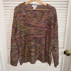 For The Republic V-Neck Multicolor Sweater